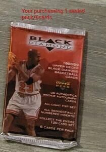 1998/99 Black Diamond Basketball Pack Carter, Nowitzki, Pierce Rookies Jordan MT
